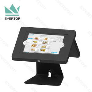 LST15B-C 7.9-12.9" Dual Screen Lockable Counter Top for iPad Kiosk Stand Public Tablet POS for iPad Enclosure Kiosk Stand Dual
