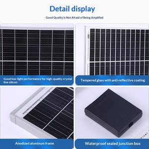 Monocrystalline Silicon <b>Solar</b> 12-150W 18V Outdoor Charging Photovoltaic Power Generation High Efficiency Monocrystalline Silicon - Product Image 5