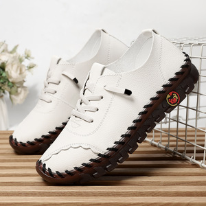 Высококачественные женские туфли-балетки ручной работы для повседневной носки, универсальные, с мягкой подошвой, большие размеры - Product Image 2