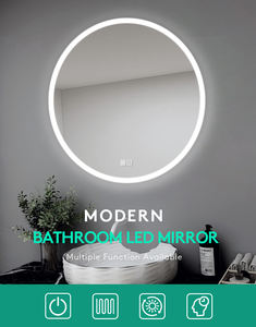 Miroir intelligent de luxe au design artistique, miroir mural LED pour salle de bain, anti-buée, avec éclairage pour maquillage, pour salon et hôtel - Product Image 4