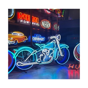 <span class=keywords><strong>Enseigne</strong></span> Commerciale Moto en Verre Teinté <span class=keywords><strong>Lumineuse</strong></span> Néon Extérieure <span class=keywords><strong>Vintage</strong></span> Décorative Étanche IP65 pour Bâtiment et <span class=keywords><strong>Bar</strong></span> - Product Image 2