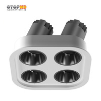 Modern Tersembunyi Downlight Empat Lampu Bersama Super Fashion Model 24W untuk Proyek Hotel