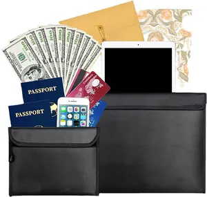 지퍼 씰 보호 현금 편지 돈 내화 문서 가방 방수 대형 내화 파일 가방