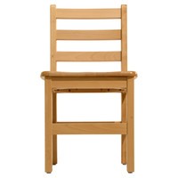 Chaise de salle à manger en bois massif moderne pour enfants DISHI, entièrement assemblée, chaises à dossier en échelle pour enfants, hauteur d'assise de 11 pouces pour un usage domestique, âges 4-6