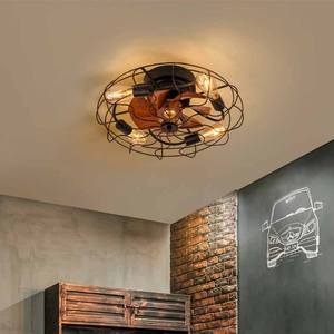 産業用ヴィンテージファンシャンデリアアメリカンクリエイティビティシーリングファン、リビングルームの寝室用ライト付き - Product Image 5