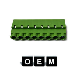 Phong cách châu âu ô tô 5.08 mét Pitch in bảng mạch Trái Đất khối thiết bị đầu cuối 300v15a xoắn ốc nối Brass tin mạ - Product Image 2