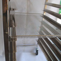 Chariot de four à plateau roulant fermé en acier inoxydable SUS 304 SUS 316 pour boulangerie, avec étagères et plateaux de refroidissement commerciaux