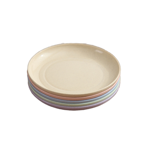 15 أطباق عشاء صديقة للبيئة غير قابلة للتحلل وغير قابلة للكسر من قش القمح والبلاستيك للتنزهات و ، من البلاستيك - Product Image 1