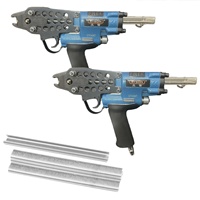 Pistolet à anneau de porc C-7C agrafeuse pneumatique 15GA robuste à alimentation automatique pour enroulement de matelas à ressort et treillis métallique industriel
