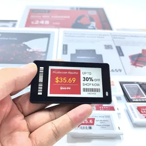 2.4G Highlight NFC China supplier led black white shell E ink shelf label ESL Price digital price tags for supermarket