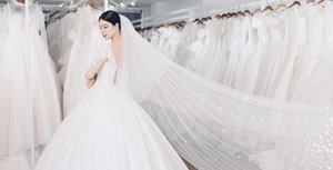 OEM personalizable de lujo Vintage vestido de novia blanco elegante bola diseño Floral encaje rebordear verano bodas al por mayor disponible - Product Image 6