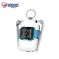 Llavero Personalizado con Banco de Energía Inalámbrico Magnético Portátil de Emergencia, 2000mAh, Iluminación LED, Ultra Delgado, Tipo-C para Reloj y Teléfono