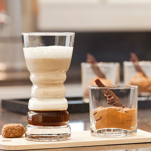 Groothandel Nieuwe Stijl 220ml Transparant <span class=keywords><strong>Dumbbell</strong></span>-vormig Bierglas Espresso IJs Koffie Kopje Mok Hittebestendig Sap Melk Glas - Product Image 5