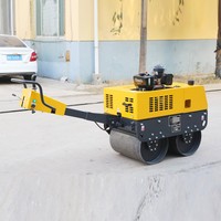 Mini-compacteur vibrant robuste à commande manuelle pour petits projets de construction routière
