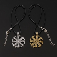 Pendentif Slavic kodrat Double face, collier étoile de russie, roue nordique, Viking, Runes, bijoux amulette, Talisman