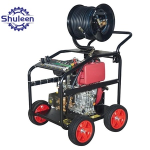 Hidrolavadora Portátil de Alta Presión con Motor Diésel de 350 Bares y Tanque, Lavadora de Autos de Alta Presión con Motor Diésel - Product Image 1