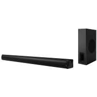 Système Home Cinéma 2.1CH avec barre de son Bluetooth et caisson de basses filaire pour téléviseur