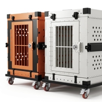 Cage pour chien robuste, empilable, pliable et respirante, idéale pour les achats en gros en animaleries et entrepôts, gain de place