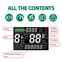 Ordinateur de vélo multifonction étanche avec écran LCD Traqueur électronique de vitesse et de distance en temps réel pour cyclistes Ebikers