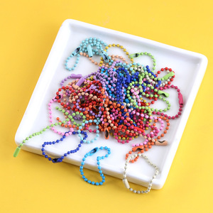 พวงกุญแจลูกปัดหลากสีสันเคลือบสี  ขนาด 2.0 มม. ยาว 10 ซม. สำหรับงาน DIY  งานฝีมือ และเครื่องประดับ - Product Image 2
