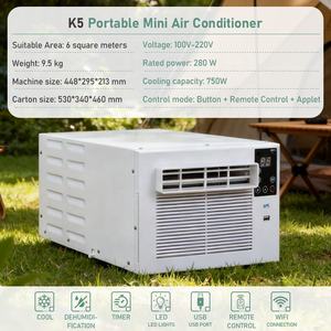 Climatisation <span class=keywords><strong>mobile</strong></span> de camping Faible <span class=keywords><strong>consommation</strong></span> d'énergie Climatisation portable avec batterie Solaire - Product Image 4