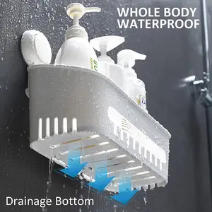 TAILI 드릴링 슈퍼 강력한 욕실 액세서리 샤워 플라스틱 진공 흡입 컵 욕실 샤워 캐디 바구니