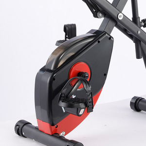 Bicicleta de Ejercicio de Resistencia Magnética, Bicicleta Plegable Portátil Tipo <span class=keywords><strong>X</strong></span> para Entrenamiento en Casa, Bicicleta de Fitness de Bajo Ruido - Product Image 3