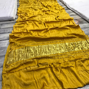 Pure Gajji Silk <b>Tissu</b> Pallu Saree With Vibrant Colors - Product Image 1