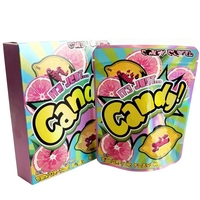 Sachets Mylar holographiques refermables de 3,5 g (8e génération) pour salades, sushis, bonbons, snacks, gelées – Emballage recyclable avec fermeture éclair supérieure