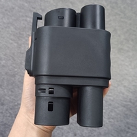 Adaptateur CCS2 vers CCS1 pour charger les véhicules électriques américains sur une station de recharge rapide DC européenne, connecteur combiné