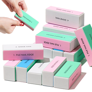 Professional 4 Ways Nail Buffing Block Manicure Pedicure Tool Emery Board Nail Art Care Buffing Buffer Sanding Files