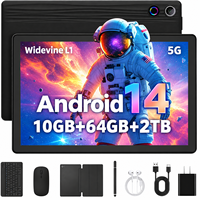 Tablette portable 10,1 pouces Android 14 Octa Core 10 Go (3+7)+64 Go 1280*800 HD IPS Batterie 5000 mAh pour l'éducation et le bureau - Offre Spéciale