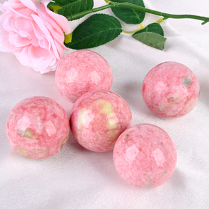 New Arrival 4-5 cm High Quality <b>Crystal</b> Manganese Zoisite Sphere <b>Crystal</b> Craft <b>Ball</b> for Decoration - Product Image 6