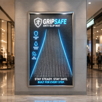Écran LED transparent à grille P3.91-7.81, affichage à grille haute luminosité pour façade média extérieure