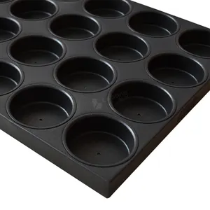 제조업체 상업용 식품 등급 알루미늄 스틸 미니 대형 머핀 컵케익 베이킹 팬
