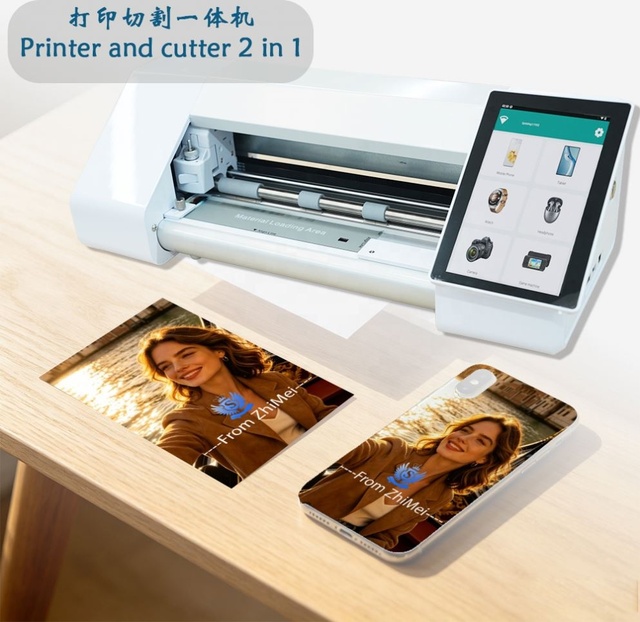 Print and Cut Machine Multi Function Printer Cutter for Photo Prints and Screen Protectors