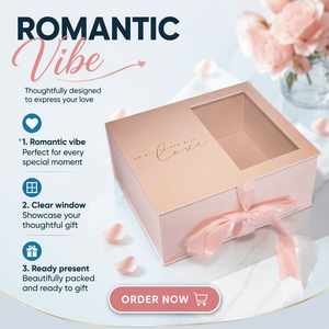 Caixa de Presente Rígida Personalizada com Fecho Magnético, Materiais Reciclados, Papel Revestido para Embalagem de Flores - Product Image 5
