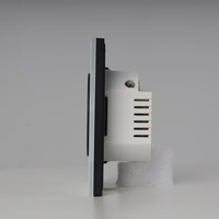 Interrupteur mural intelligent Zigbee en verre 86x86 avec boutons gravés sur mesure, commande vocale, 250V, minuterie à distance, vente en gros usine