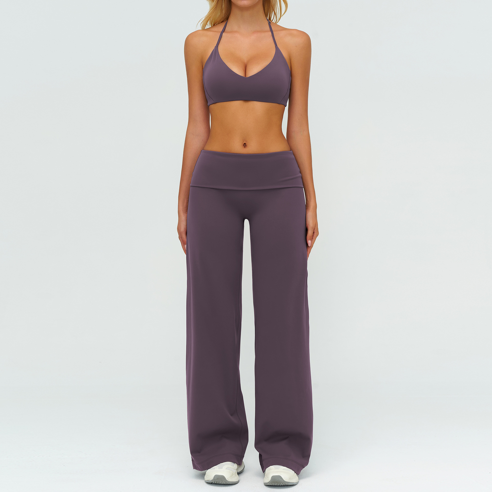 reggiseno pantaloni-viola melanzana
