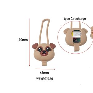 Kalung anjing LED hewan peliharaan, kalung anjing mewah dapat diisi ulang silikon - Product Image 2