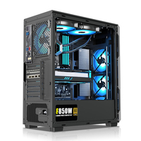 Nouvel arrivage Boîtier PC LED personnalisé Boîtier de jeu ATX MATX MINITX avec ventilateur RVB Châssis de bureau Refroidissement par eau Boîtier d'ordinateur CPU