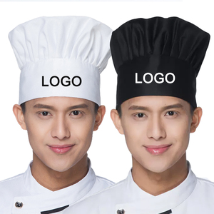 Gorro de <span class=keywords><strong>Chef</strong></span> Personalizado con Logotipo, de Polialgodón, Transpirable y Cómodo, <span class=keywords><strong>para</strong></span> Cocina, Panadería, Hotel, Restaurante, Camareros y Personal - Product Image 1