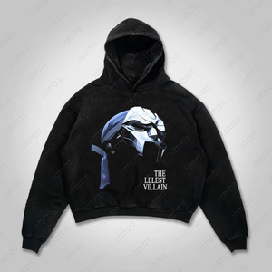 Sweat-shirts et sweats à capuche unisexes personnalisés OEM&ODM, coupe classique, col rond, effet vieilli, délavés à l'acide, tricotés 100% coton, pour l'été, qualité supérieure - Product Image 1