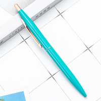 Stylo à bille rétractable en métal à encre noire pour femmes, stylos de bureau or Rose, stylos à bille