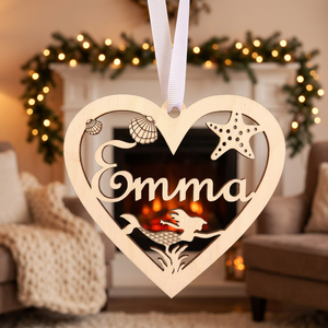 Minimalist Handmade Wooden Hanging Ornament with Modern Holiday Style and Warmth - Product Image 4