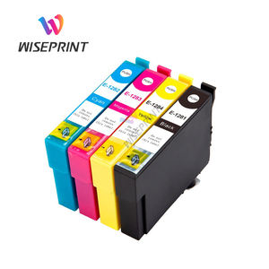 Cartouches d'encre couleur premium Wiseprint T1281 T1282 T1283 T1284 pour Stylus S22 SX125 SX130 SX230 <span class=keywords><strong>SX235W</strong></span> SX420W – Emballage en vrac - Product Image 1