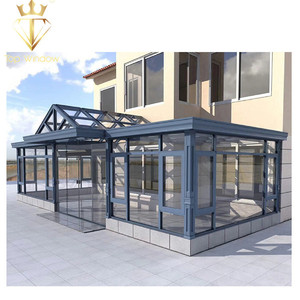 Solárium de Estilo Europeo con Techo de Vidrio Templado, para Jardín, Patio o Terraza, con Marco de Aluminio y Alta Transmitancia de Luz - Product Image 3