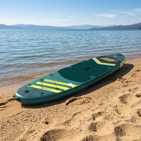 Planche de paddle gonflable 106/11 336 ultra-légère en EVA, système à 3 ailerons, pompe manuelle, laisse, kit de réparation, 18,5 lb, tous accessoires inclus