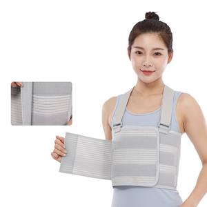 Attelle de taille côtelée élastique respirante-Support de protection de poitrine à compression de classe I pour une durabilité et un confort améliorés - Product Image 3