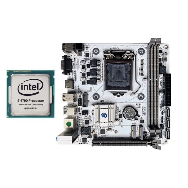 B85-ITX Motherboard CPU Kit 1150-pin I3-4130 I5-4590 I7-4790 E3-1230V3 4th Gen DDR3 RAM SATA Ports 16GB Max Desktop Computer